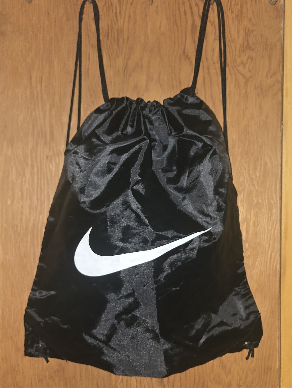 Nike Black Drawstring Bag backpack new no tags